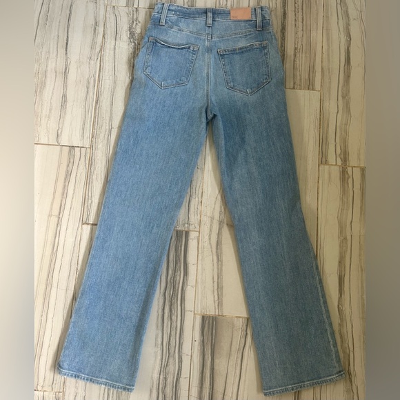 PAIGE Atley Ankle Flare Stretch Jeans Light Blue - Picture 5 of 16